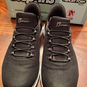 Ssport by Skechers Hands Free Step-Ins Sneakers Black Size 6 Like New!